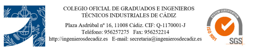 Colegio Oficial de Graduados e Ingenieros Técnicos Industriales de Cádiz