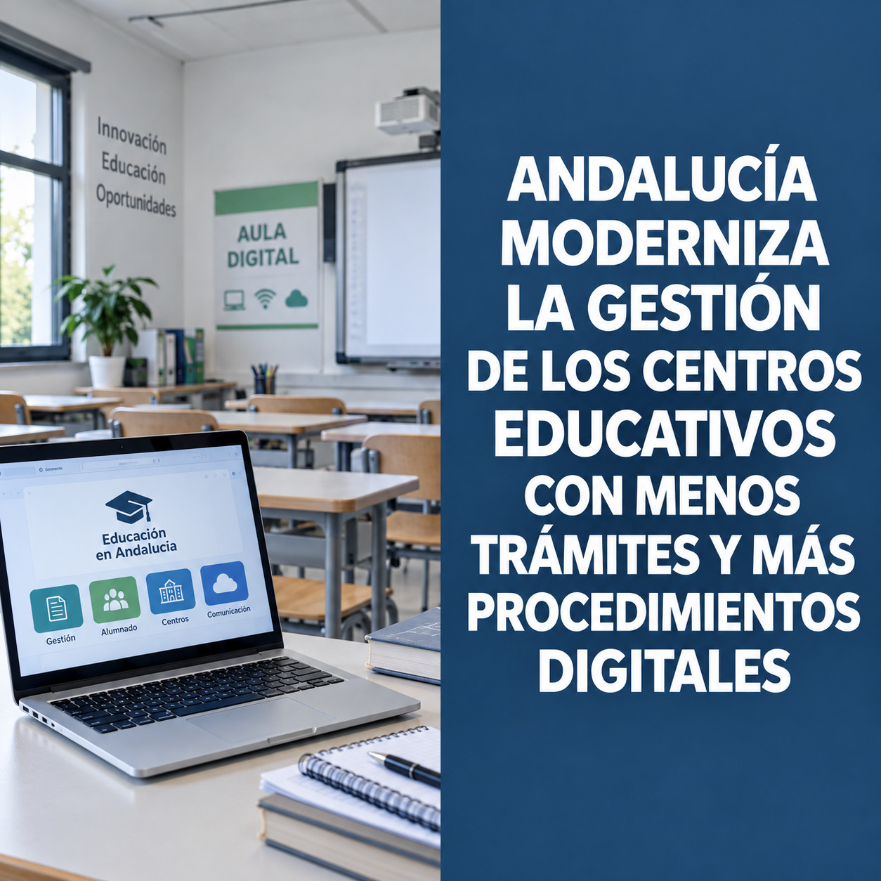 Modernización y digitalización de los centros educativos de Andalucía